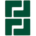 Marcadores de esquina "L" 5 x 5" verde (20 piezas) | Brady | 104431