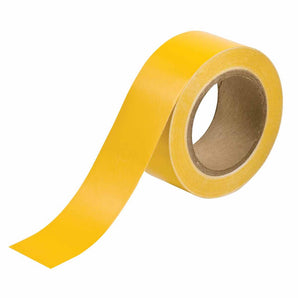 55260 - Cinta de vinil de 2" amarillo, rollo de 30 yardas (27.43 metros) para marcado de tuberías