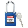 Candado de nylon azul arco de acero 1.5" | Brady | 99556