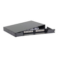 Distribuidor de fibra óptica G652D FCU, 12 fibras abatible 1UR | Icoptiks | DR9FCU012A1UTE