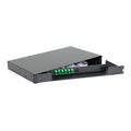 Distribuidor de fibra óptica G652D SCA, 6 fibras abatible 1UR | Icoptiks | DR9SCA006A1UTE