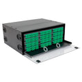 Distribuidor de fibra óptica G652D SCA, 144 fibras deslizable 4UR | Icoptiks | DR9SCA144D4UTE