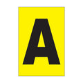 Etiqueta adhesiva 1 x 1.5" amarilla "A" (50 piezas) | EA115AA | Icoptiks