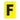 EA115FA - Etiqueta adhesiva 1 x 1.5" amarilla "F" (50 piezas)