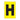 EA115HA - Etiqueta adhesiva 1 x 1.5" amarilla "H" (50 piezas)