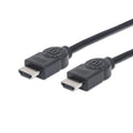 Cable HDMI 4K +ET 1.4 macho/macho blindado negro 5 m | Manhattan | 323239