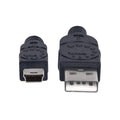Cable USB V2.0 A-macho/Mini-B-M negro 1.8 m | Manhattan | 333375