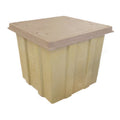 Registro prefabricado rectangular 115 x 115 x 100 cm resistente a 15 toneladas | Polymerico | RRF115115100/15