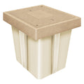 Registro prefabricado rectangular 50 x 60 x 65 cm resistente a 10 toneladas | Polymerico | RRF506065/10