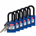Candado de nylon azul arco de nylon 1.5" (6 piezas) | Brady | 123352