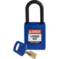 Candados de nylon "SafeKey" azul arco de plástico 1.5" | Brady | NYLBLU38PLKD