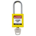 Candado de nylon amarillo arco de acero 1.5" | Brady | SDPLYLW38STKD