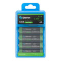 USB Pilas AA recargable USB Li-Ion 1.5 Vcc (4 piezas) | Steren | BATLIAA4USB