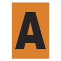 Etiqueta adhesiva 1 x 1.5" naranja "A" (50 piezas) | EA115AN | Icoptiks
