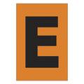 Etiqueta adhesiva 1 x 1.5" naranja "E" (50 piezas) | EA115EN | Icoptiks