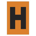 Etiqueta adhesiva 1 x 1.5" naranja "H" (50 piezas) | EA115HN | Icoptiks