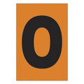 Etiqueta adhesiva 1 x 1.5" naranja "O" (50 piezas) | EA115ON | Icoptiks