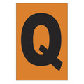 Etiqueta adhesiva 1 x 1.5" naranja "Q" (50 piezas) | EA115QN | Icoptiks