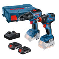 Combo rotomartillo y atornillador + 2 baterías | Bosch | 06019J22G1