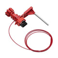 Bloqueo de válvula de bola de 9/32" de diámetro, metal rojo | Brady | 51394