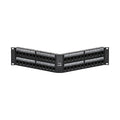 Panel de parcheo angulado Cat 6A de 48 puertos | Leviton | 6A587U48
