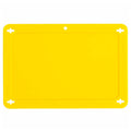 Tarjeta para válvulas 3.2" x 4.7" amarilla | Brady | 41923