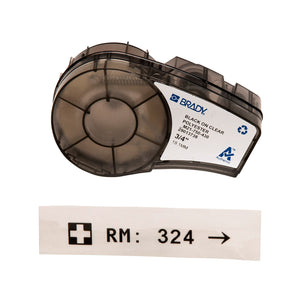 M21750430 - Etiqueta de poliéster continua transparente de 0.75" x 21' para impresoras M21