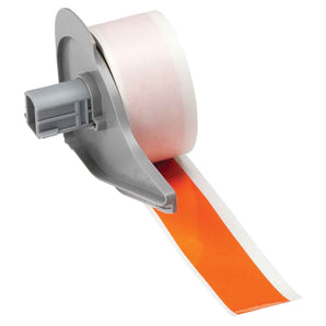 M7C1000595OR - Etiqueta de vinil continua naranja de 1" x 50' para impresoras M7