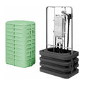 Pedestal SPH 14 x 20 x 34" verde, bracket MB0446 | Channell | SPH14206C3B1L90