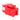8699126RRJ - Jack UTP Cat 6 rojo con cubre polvo