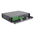 Distribuidor de fibra óptica G652D SCA, 36 fibras deslizable 2UR | Icoptiks | DR9SCA036D2UTE