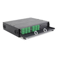 Distribuidor de fibra óptica G652D SCA, 48 fibras deslizable 2UR | Icoptiks | DR9SCA048D2UTE