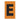 Etiqueta adhesiva 5 x 3 cm naranja "E" (50 piezas) | EA53EN | Icoptiks