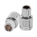 Dado corto 10 mm, 6 puntas, cuadro 1/2" | Truper | D1210M