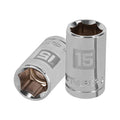 Dado corto 15 mm, 6 puntas, cuadro 1/2" | Truper | D1215M