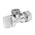Llave angular 1/2" 1/4 de vuelta barrilito | Foset | ANG-01B