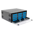 Distribuidor de fibra óptica G652D LCU, 144 fibras deslizable 4UR | Icoptiks | DR9LCU144D4UTE