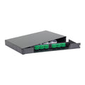 Distribuidor de fibra óptica G652D SCA, 24 fibras abatible 1UR | Icoptiks | DR9SCA024A1UTE