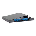 Distribuidor de fibra óptica G652D SCU, 24 fibras abatible 1UR | Icoptiks | DR9SCU024A1UTE