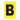 EA115BA - Etiqueta adhesiva 1 x 1.5" amarilla "B" (50 piezas)