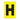 EA115HA - Etiqueta adhesiva 1 x 1.5" amarilla "H" (50 piezas)