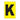 EA115KA - Etiqueta adhesiva 1 x 1.5" amarilla "K" (50 piezas)
