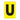 EA115UA - Etiqueta adhesiva 1 x 1.5" amarilla "U" (50 piezas)