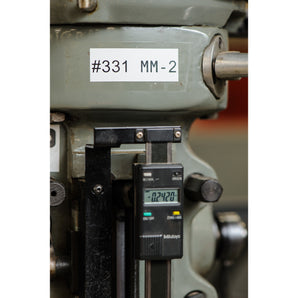 M4C475422 - Etiqueta de vinil continua  interior/exterior blanca de 0.475" x 25' para impresoras BMP41, BMP51 y M511