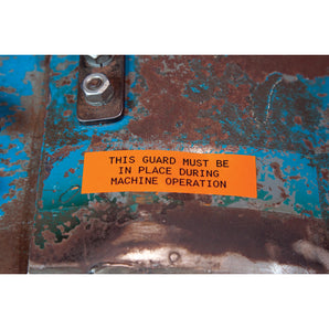 M5C1500595ORBK - Etiqueta de vinil continua naranja de 1.5" x 25' para impresoras BMP41, BMP51 y M511