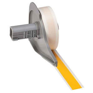 M7C500595YL - Etiqueta de vinil continua amarilla de 0.5" x 50' para impresoras M7