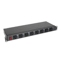 PDU horizontal 8 contactos frontales 15A/100-127V | NCS Jaguar | 1PH15A08515RF1S