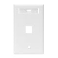 Placa pared (faceplate) 1 puerto blanca | Leviton | 420801WS