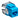 6110GRL6 - Jack UTP Cat 6A 10G azul