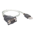 Convertidor USB A-M/DB9M(RS232) 0.45 m | Manhattan | 205146